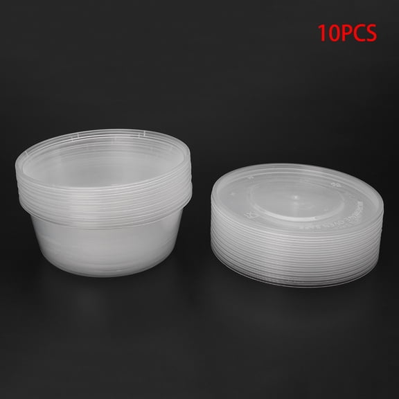 10Pcs Lunch Soup Bowl Food Round Container Box With Lids New