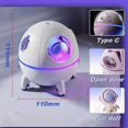 thumbnail image 1 of 1pc 220ML Rechargeable Space Capsule Air Humidifier, USB Ultrasonic Cool Mist Aromatherapy Water Diffuser With Led Light Astronaut, 1 of 5