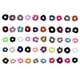 thumbnail image 1 of 50x Mujeres Scrunchies de Cabello Floral Elástico Cinta para el cabellero Headwraps con lazo para Niñas Mujeres	* Yuyangstore coleteros de terciopelo para el cabello, 1 of 8