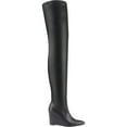 thumbnail image 2 of Women's Over The Knee Wedge Heel Boots Pointed Toe Thigh High Boot, 2 of 6