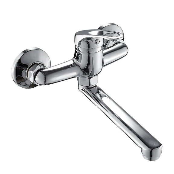 Miuline Wall Mount Kitchen Faucet, Rotatable Single Brass Handle Faucet With 7CM Spout