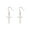 C-ROSE GOLD, variant on 925 Sterling Silver Cross Dangle Earrings for Women Teens Cross Drop Earrings Dangle