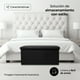 thumbnail image 4 of Taburete Otomano Plegable de almacenamiento Tapizado para Cama Dormitorio color negro, 4 of 6