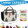 thumbnail image 6 of Herdesigns Christmas Snowman Tree Large Backpack Set with Lunch Box Lightweight Water Resistant Travel Laptop Backpacks Casual Daypacks for Women Men, 6 of 8