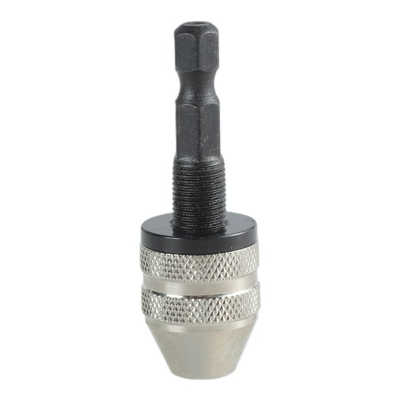 New 6mm 1/4" Keyless Drill Bit Chuck Hex Shank Quick Change Adapter Converter