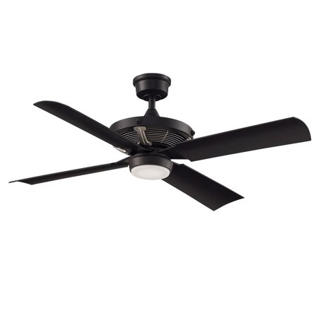 

Indoor Ceiling Fans 1 Light With Black Finished Connector Bulbs 52 inch 18 Watts