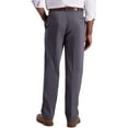 thumbnail image 3 of Haggar Mens Iron Free Premium Khaki Classic Fit Pleat Front Expandable Waist Casual Pant, 3 of 4