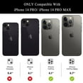 thumbnail image 4 of Fostbeen Camera Lens Protector Compatible with iPhone 14 Pro/ 14 Pro Max, 9H Tempered Glass Screen Protector, Metal Protective Lens Cover for iPhone 14 Pro/ iPhone 14 Pro Max - Black, 4 of 7