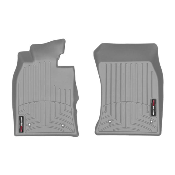 WeatherTech Custom Fit FloorLiners compatible with 2005-2006 MINI Cooper - 1st Row (Driver & Passenger), Grey