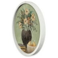 thumbnail image 2 of Creative Products Sage Floral and Pears Still Life 20 x 20 Round White Framed Print, 2 of 5