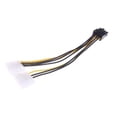 thumbnail image 1 of HLONK Video Card Pci-e ATX PSU Power Supply - 2x 4-Pin Molex to PCIe Adapter Cable, 1 of 7