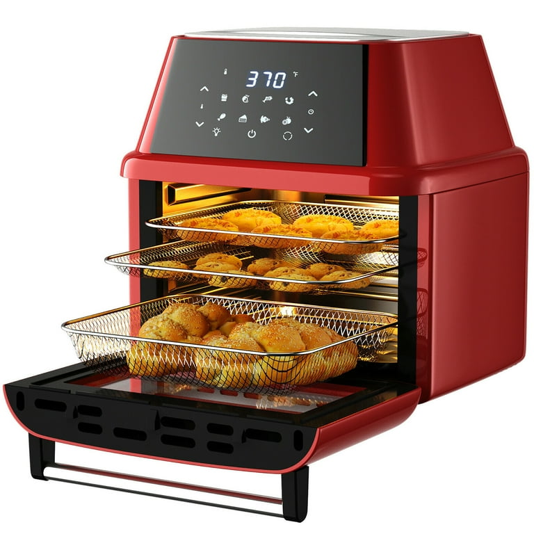 Costway 19 QT Multi-functional Red Air Fryer Oven with