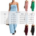 thumbnail image 4 of MLCDZ Womens Casual Strapless Summer Jumpsuits Loose Off Shoulder Smocked Sleeveless Wide Leg Loose Fit Hiking Travel Romper with Pockets, 4 of 6