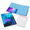 Nebula Galaxy, variant on Nebula Galaxy Foldable Clipboard Folio with Refillable Lined Notepad and Interior Storage Pocket