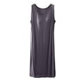 thumbnail image 2 of ZKCCNUK Womens Nightgown Casual and Fashionable Solid Color Large Round Neck Sleepwear Dress Free Size, 2 of 6