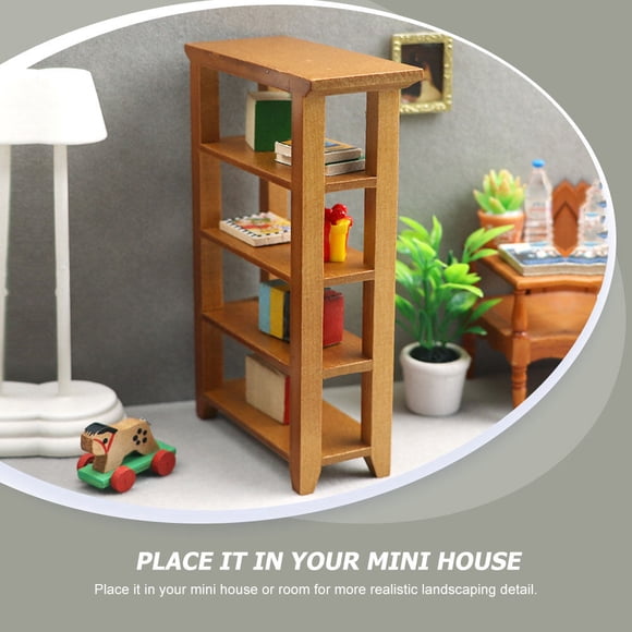 CTIRCHIU Mini Shelf Bookcase Small Wooden Bookcase 1Pcs