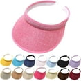 thumbnail image 1 of Chapeaux de Soleil à Large Bord pour Femmes Visières Protection Solaire Uv Spf 50+, 1 of 3