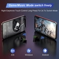 thumbnail image 4 of Gaming Wireless Earbuds, 45ms Low-Latency Gaming Earbuds, Bluetooth 5.0 Auto Pairing Headsets with LED Light Built-in Mic Gaming Headphones Suitable for Mobile Gamers, 4 of 10