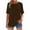 Brown, variant on Fmbrln Womens Summer Basic Short Sleeve Tops Fashion Crew Neck Casual Loose Solid Color T-Shirts Soft Comfy Tees Pink XL
