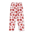 thumbnail image 3 of Lsque Realistic Maple Leaf Print Women's Pajama Pants, Lounge Pant - Comfortable Home Wear,Elastic Waistband, Stylish Design-X-Large, 3 of 9