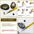 thumbnail image 3 of PINTAR Premium Acrylic Paint Pens - 3 Gold & 3 Silver(6-Pack) Extra Fine Tip(0.7) Rock Painting, Ceramic Glass, Wood, Paper, Fabric, Water Resistant Paint Set, Surface Pen, Craft Supplies, DIY Project, 3 of 7