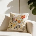 thumbnail image 5 of Orangide 3D Flower Print Cushion Cover Soft Pillow Case Square Decorative Throw Cover for Sofa Bed Living Room Home Decor 18x18 In, 5 of 6