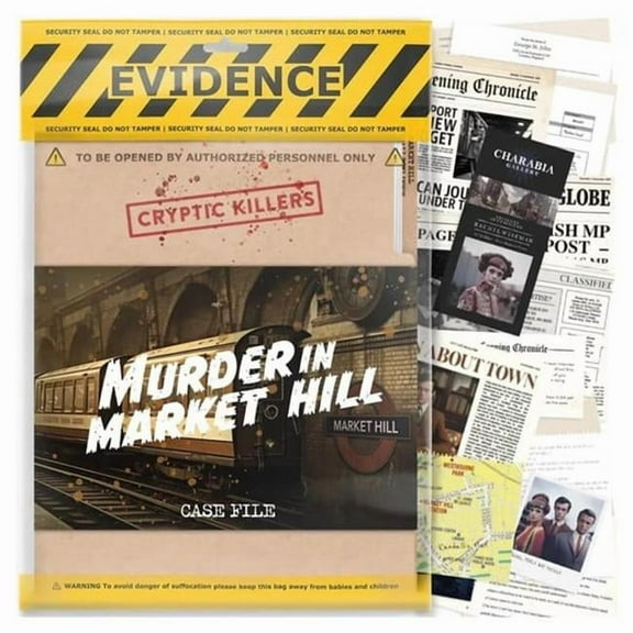 LA LABCKUSAMARKET Cryptic Killers Murder in Market Hill Board Game