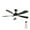 Black#54, variant on Tower Fan 42 Inch Flush Mount Ceiling Fans with LED Light 22W and Remote Control 5 ABS Fan Blades for Bedroom,Box Fan