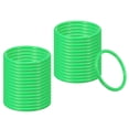 thumbnail image 1 of Anillos de lanzamiento de plástico Uxcell para botellas, anillos de carnaval, aros de plástico para práctica de velocidad y agilidad, favor de fiesta al aire libre de 3.5 pulgadas en verde, 1 of 7