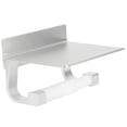 thumbnail image 1 of Toilet Paper Holder, Phone Storage Shelf, Easy To Install Space Aluminum Roll Paper Rack, Convenient Hotel For Home, 1 of 8