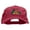 Burgundy, variant on Log Cabin Embroidered Unstructured Dad Cap - Grey OSFM