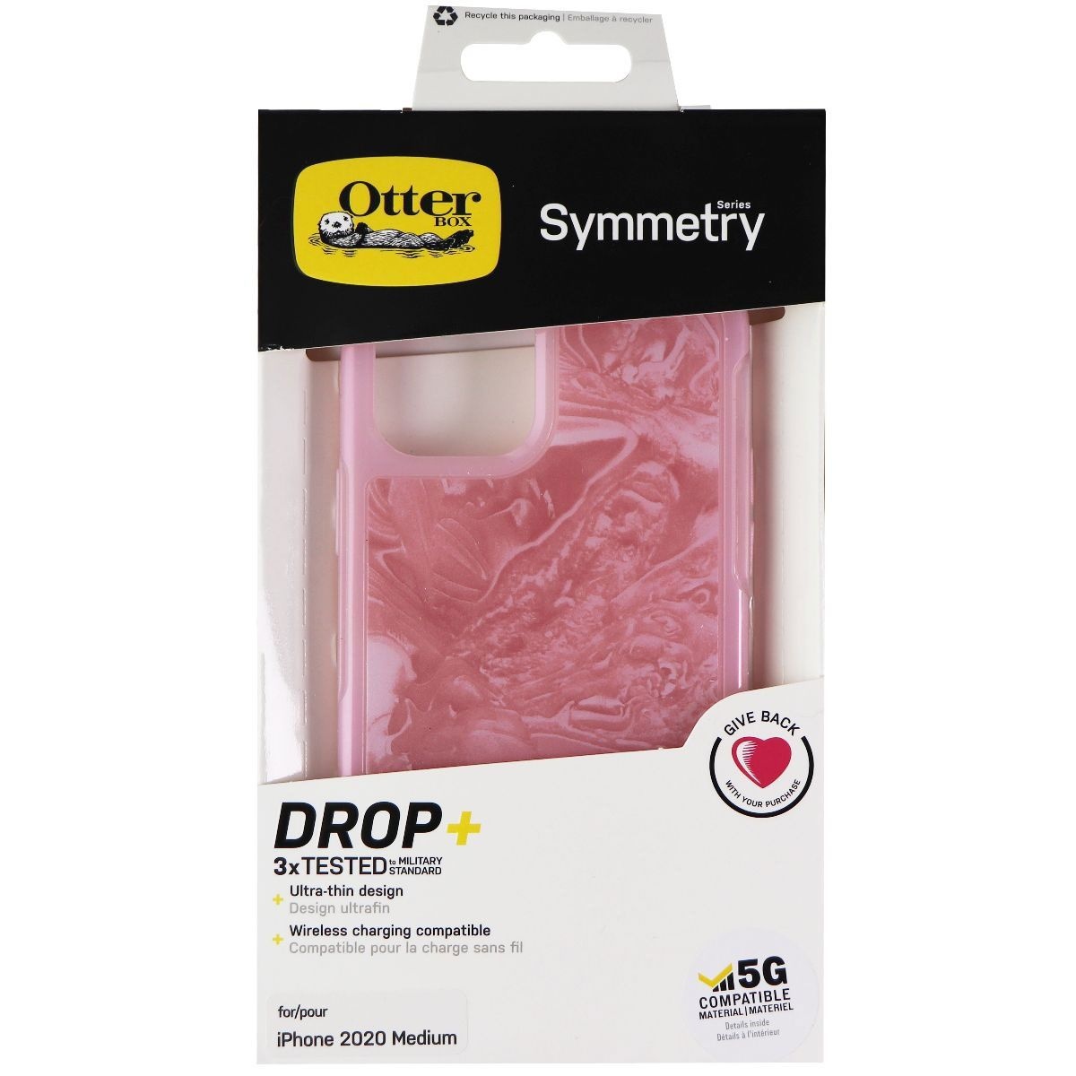 OtterBox Symmetry Case for Apple iPhone 12 &amp; iPhone 12 Pro - Shell-Shocked/Pink - image 3 of 3