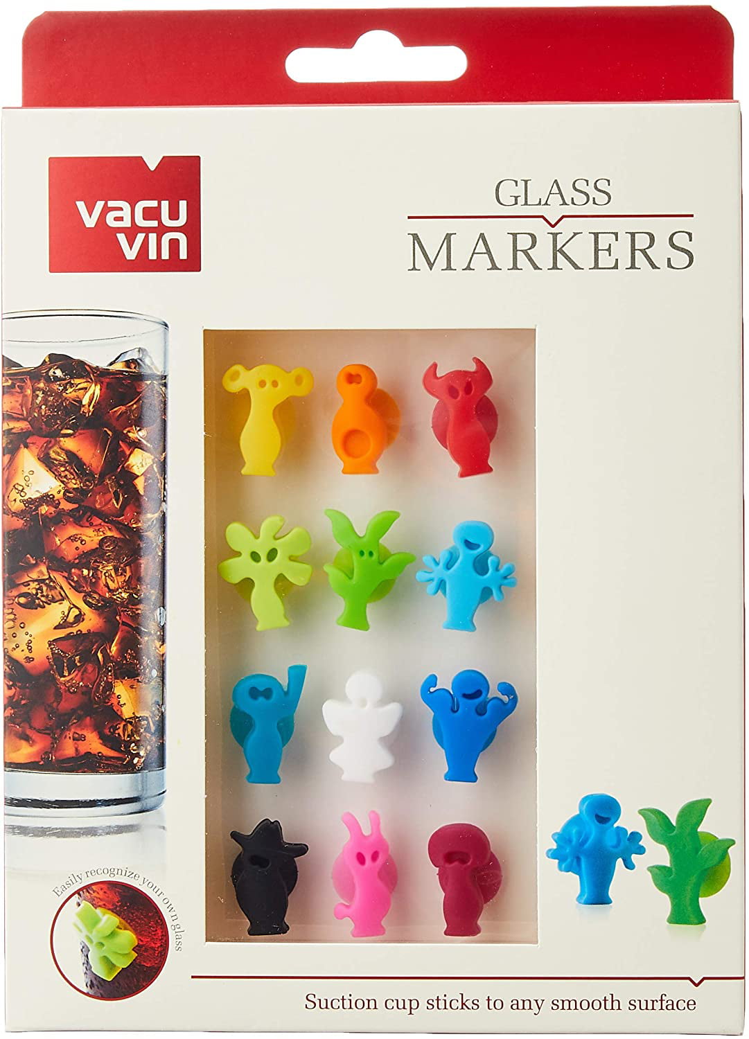 Vacuvin Glass Markers-s/12 Party People Walmart.com