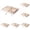 As shown 6PCS, variant on 100Pcs Nail Art Orange Wood Stick Cuticle Pusher Remover Pedicure Manicure Tool