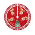 thumbnail image 5 of Christmas Tree Skirt 35.4 Inch, Funny Snowman Tree Skirts Snowman Christmas Decorations Indoor Gnomes Snowflakes Reindeer Winter Xmas Decorations for Home Party Holiday Decor D, 5 of 6
