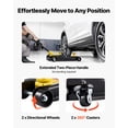 thumbnail image 6 of VEVOR Low Profile Floor Jack, 2.5 Ton (5512 lbs) Capacity, Steel Racing Floor Jack with Single Piston Quick Lift Pump & Raised Saddle, Hydraulic Trolley Car Lift for SUVs, Lifting Range 3.3"-13.8", 6 of 9