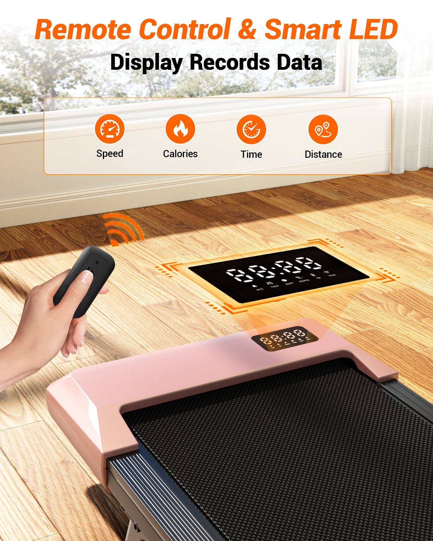 SSPHPPLIE Walking Pad with Incline, Under Desk Treadmill, 3 in 1 Portable Treadmills for Home with Remote Control LED Display, 2.5 HP Quiet Mini Treadmill for Office Home Use, 300 Lbs Capacity
