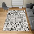 thumbnail image 1 of Nature Turkish Area Rug, Repeated Minimalist Rain Drops Splashes Tears of Earth Air Gravity Image Art, Soft Carpet for Living Room Decor with Distressed Look, 6.6' X 9.6', Taupe Grey, by Ambesonne, 1 of 4