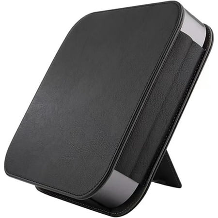 PINHEN Protection Leather Case Cover Compatible Compatible with Apple Mac Mini 2023 Mac Mini M2 / Mac Mini M1 & Mac Mini Previous Model Desktop Computer Black