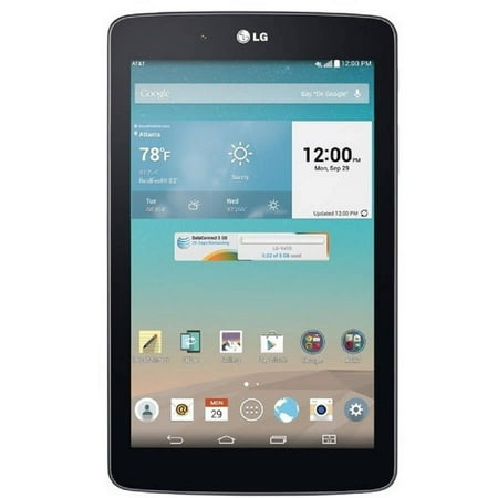 AT&T LG G Pad 7.0 V410 16GB 4G Phablet (Unlocked), Black