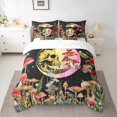 thumbnail image 2 of Homewish Gothic Skull Twin Bedding Sets 7-Piece for Female Men Women,Starry Sky Bedding Comforter Set Microfiber,Botanical Red Mushroom Breathable Sheet Sets,Microfiber Bedroom Decor,Reversible, 2 of 8
