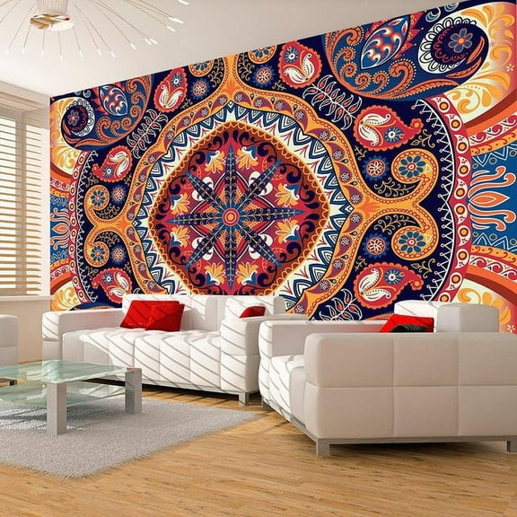 Tiptophomedecor Mandala Wallpaper Wall Mural - Exotic Mosaic