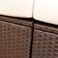 thumbnail image 3 of RADIATA® Wicker Armless Chair Replacement Outdoor Patio Furniture Modular Sofa Pieces PE Rattan Wicker Conversation Seat Clearance (Brown Armless), 3 of 12