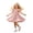 00-Pink534, variant on WOYY Girls Casual Ruffle Sleeves Dress Cotton Tiered A Line Midi Swing Dress, Blue, Sizes 2-7