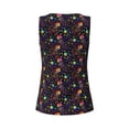 thumbnail image 5 of Fotbe Rainbow Jellyfishes Womens Loose Fit Casual Flowy Slim-Fit Tank Tops Athletic Round Neck Trendy Sleeveless Summer Tops for Gym and Yoga-X-Large, 5 of 9