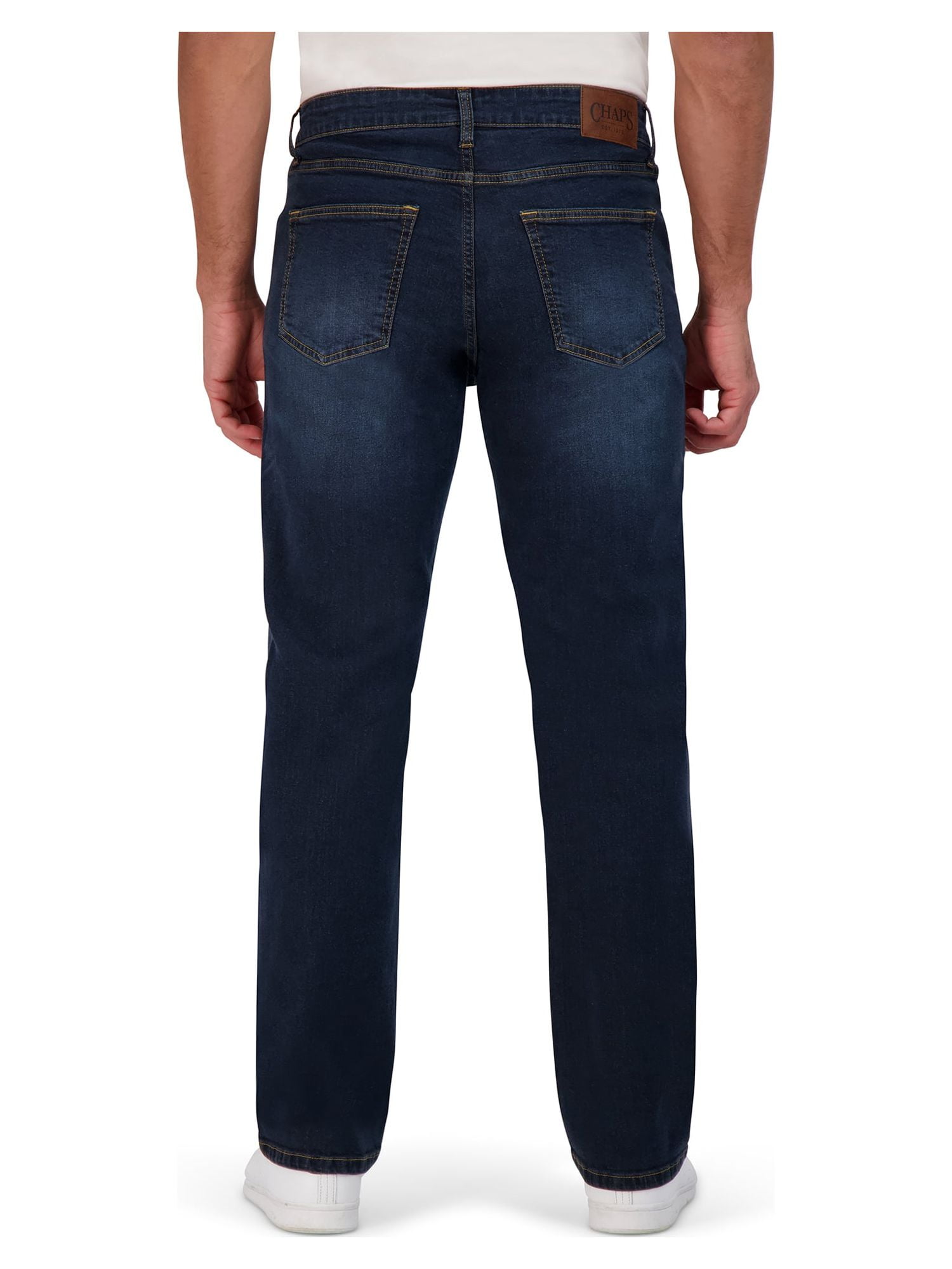 Chaps Men’s Comfort Stretch Denim Relaxed Fit – Sizes 29 up to 52