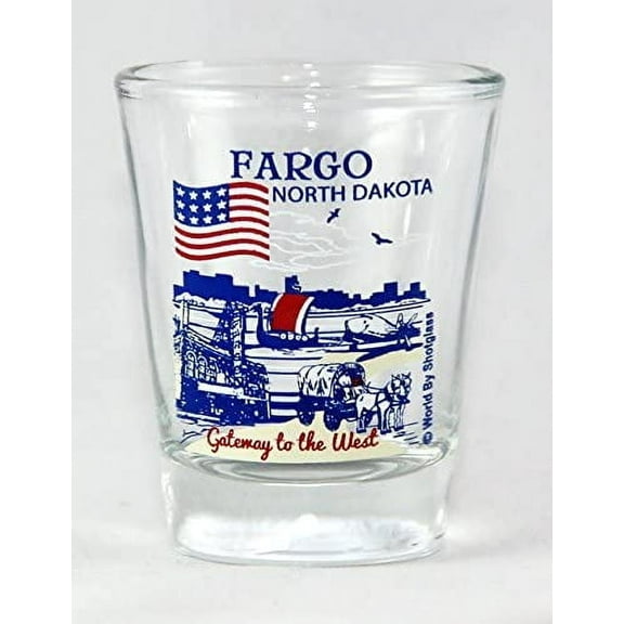 fargo north dakota great american cities collection shot glass