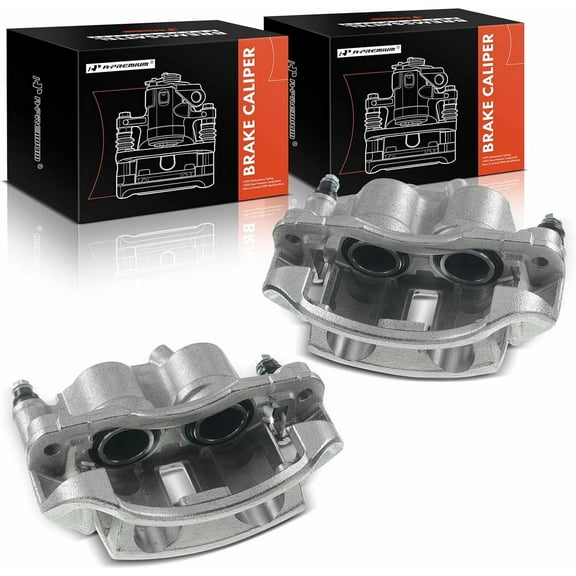 A-Premium Disc Brake Caliper Assembly with Bracket Compatible with Dodge Freightliner Sprinter 2500 3500 Mercedes-Benz Sprinter 2002-2006 Left and Right 2-PC