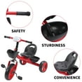 thumbnail image 3 of Toddler Tricycle for 1-5 Year Olds 3 Wheels Toddler Bike with Storage Basket & Bell Birthday Gifts for Girls Boys, 3 of 7