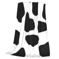 Cow Print Soft Sofa Throw Blanket Warm Flannel Fleece Plush Blanket As